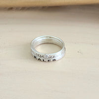 The Maddy Stacking Name Ring Set - Going Golden