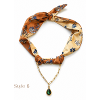 Charm Scarf Necklace