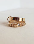 Gold Connected Stacking Rings