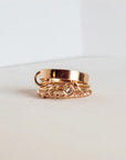 Gold Connected Stacking Rings