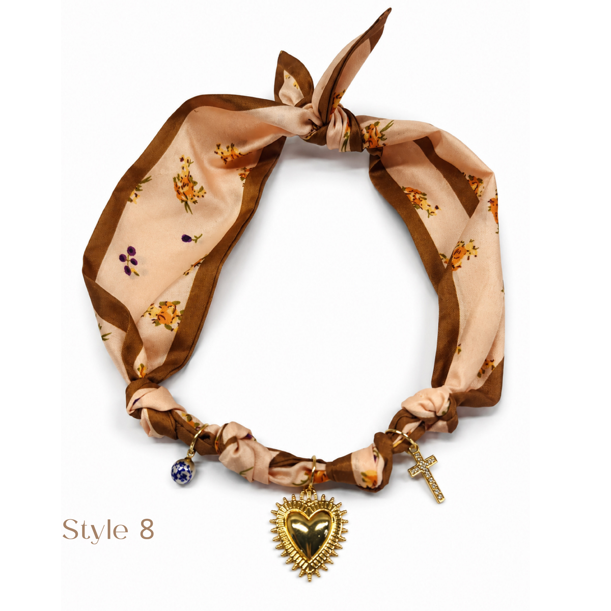 Charm Scarf Necklace
