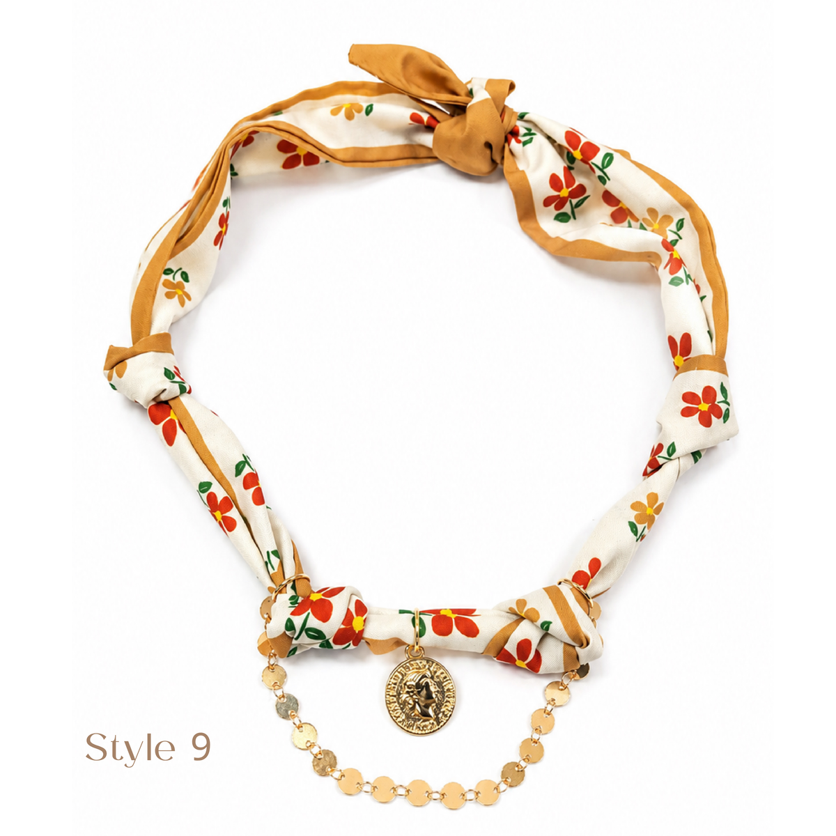 Charm Scarf Necklace