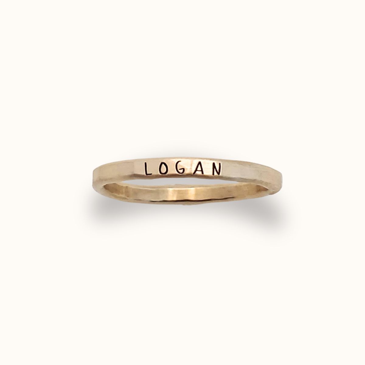 Customizable sterling silver and gold filled stacking ring set for personalized design