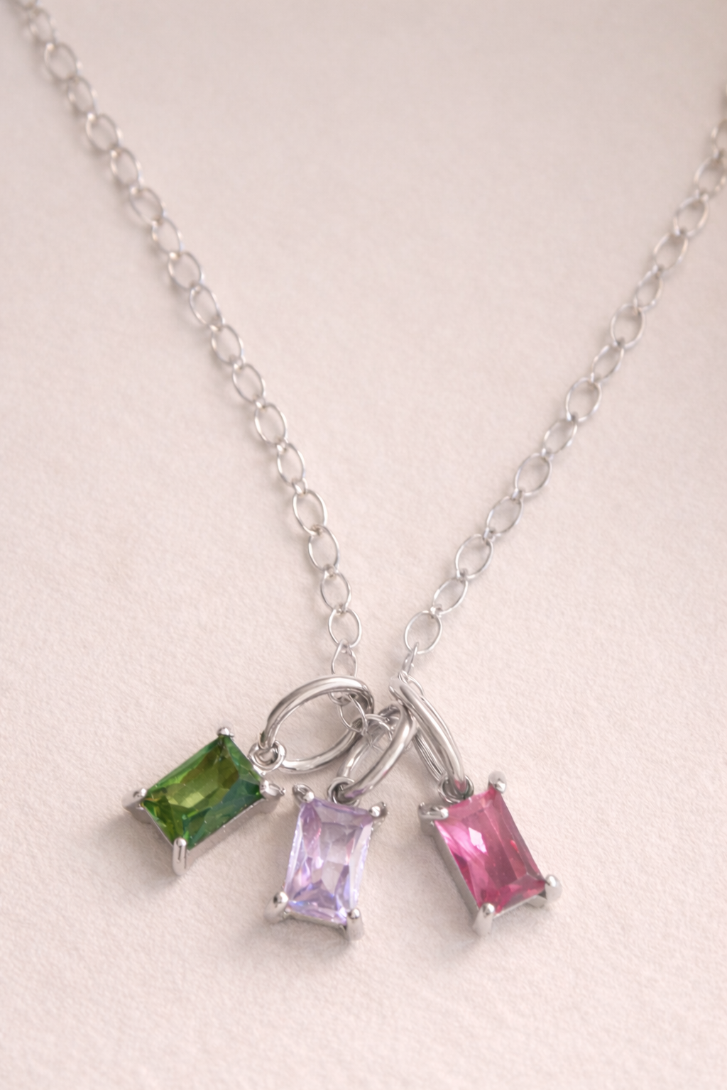 Rectangle Birthstone Charm - Going Golden