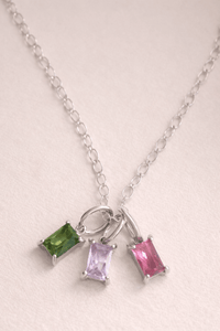 Rectangle Birthstone Charm - Going Golden