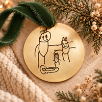 Custom Child Drawing Ornament