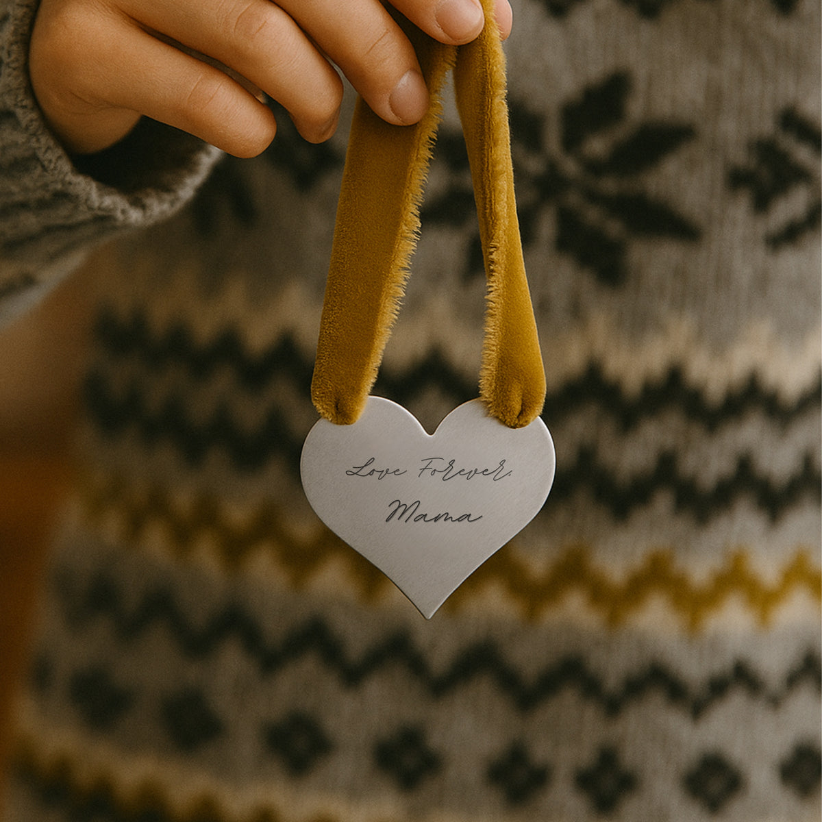 Heart Handwriting Ornament