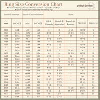 Birthstone Chain Ring - Going Golden