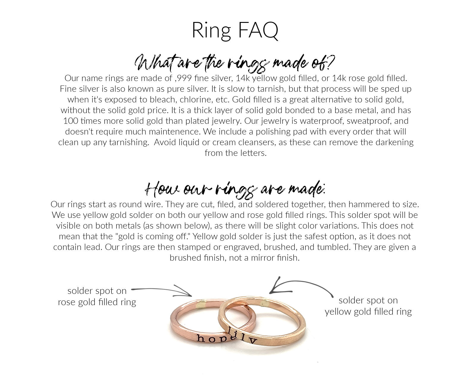 Thick Personalized Rings - Going Golden