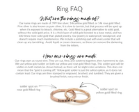 Customizable sterling silver and gold filled rings for personalized stacking ring set design