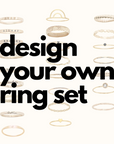 Design your own name ring set - Going Golden