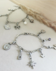 Silver Interchangeable Charm Bracelet