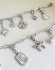 Silver Interchangeable Charm Bracelet