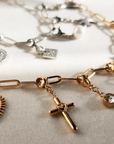 Gold Interchangeable Charm Bracelet