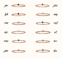 The Brynn Stacking Name Ring Set - Going Golden