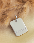 Personalized Rectangle Charm
