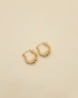 Gold Leaflet Hoops