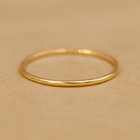 Skinny Smooth Stackable Rings - Going Golden