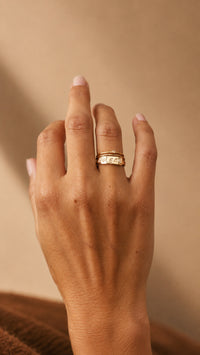 Personalized Name Plate Ring