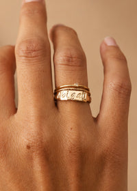 Personalized Name Plate Ring