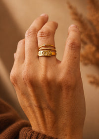Personalized Name Plate Ring