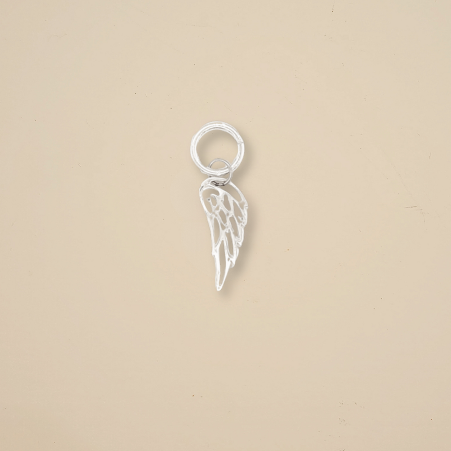 Silver Angel Wing Charm - Going Golden