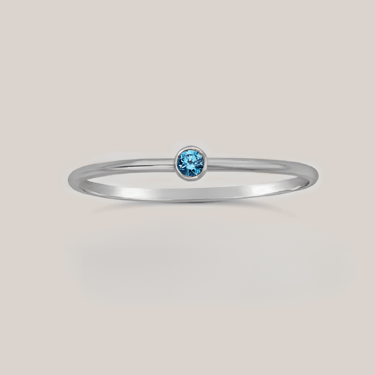September Stacking Birthstone Ring - Going Golden