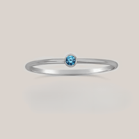 September Stacking Birthstone Ring - Going Golden
