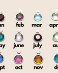 birthstone charm jewelry