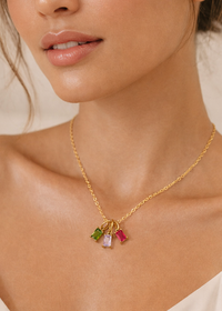 Rectangle Birthstone Charm - Going Golden