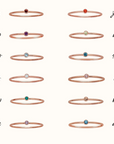 birthstone ring options