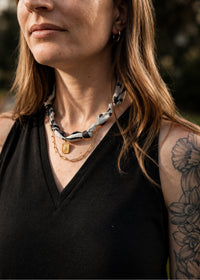 Charm Scarf Necklace