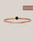 Black Gemstone Ring Last Chance - Going Golden