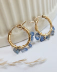 Birthstone Hoop Earrings