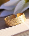 Brass Bouquet Cuff Ring - Going Golden