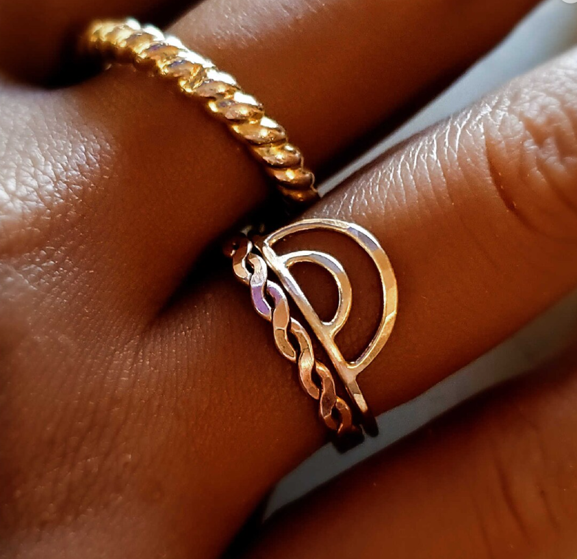 Woven Twist Ring - Going Golden