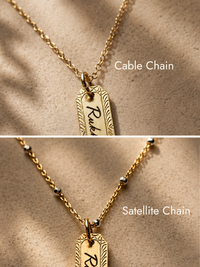 Rectangle Pendant Necklace