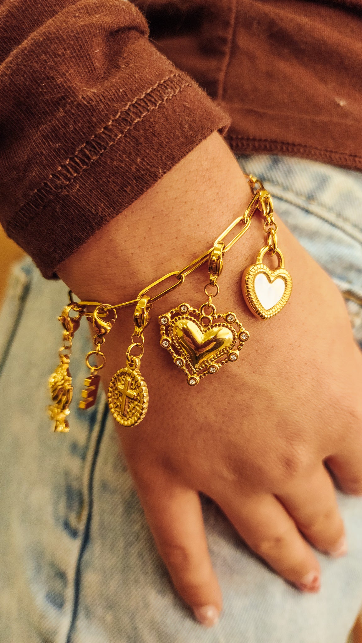 Gold Charm Bracelet