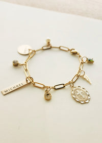 Gold Charm Bracelet