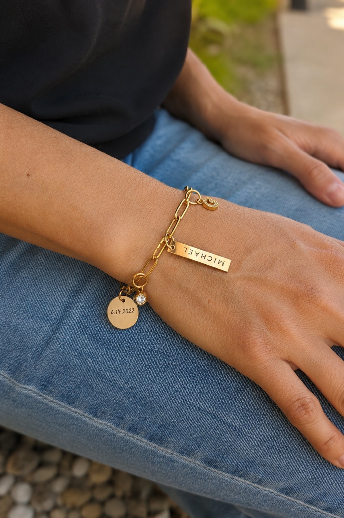 Gold Charm Bracelet