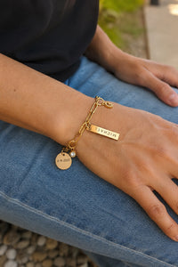Gold Charm Bracelet