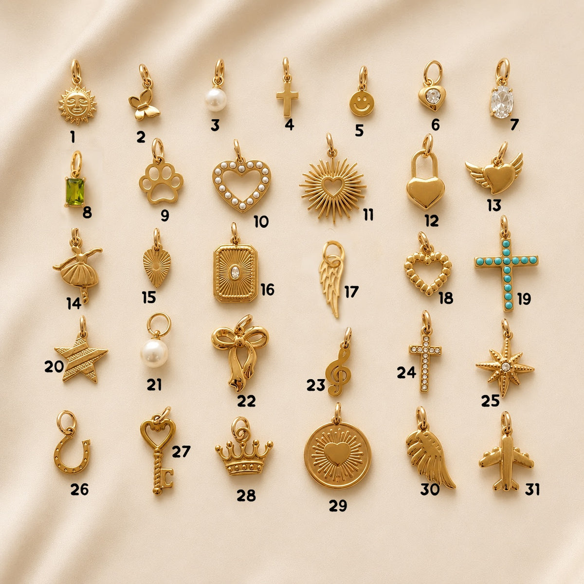Add-On Gold Charms