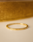 Skinny Hammered Stackable Rings