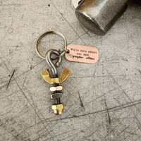 Nuts About Dad Keyring - Going Golden