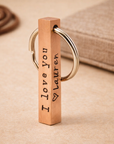 Copper Bar Keyring - Going Golden