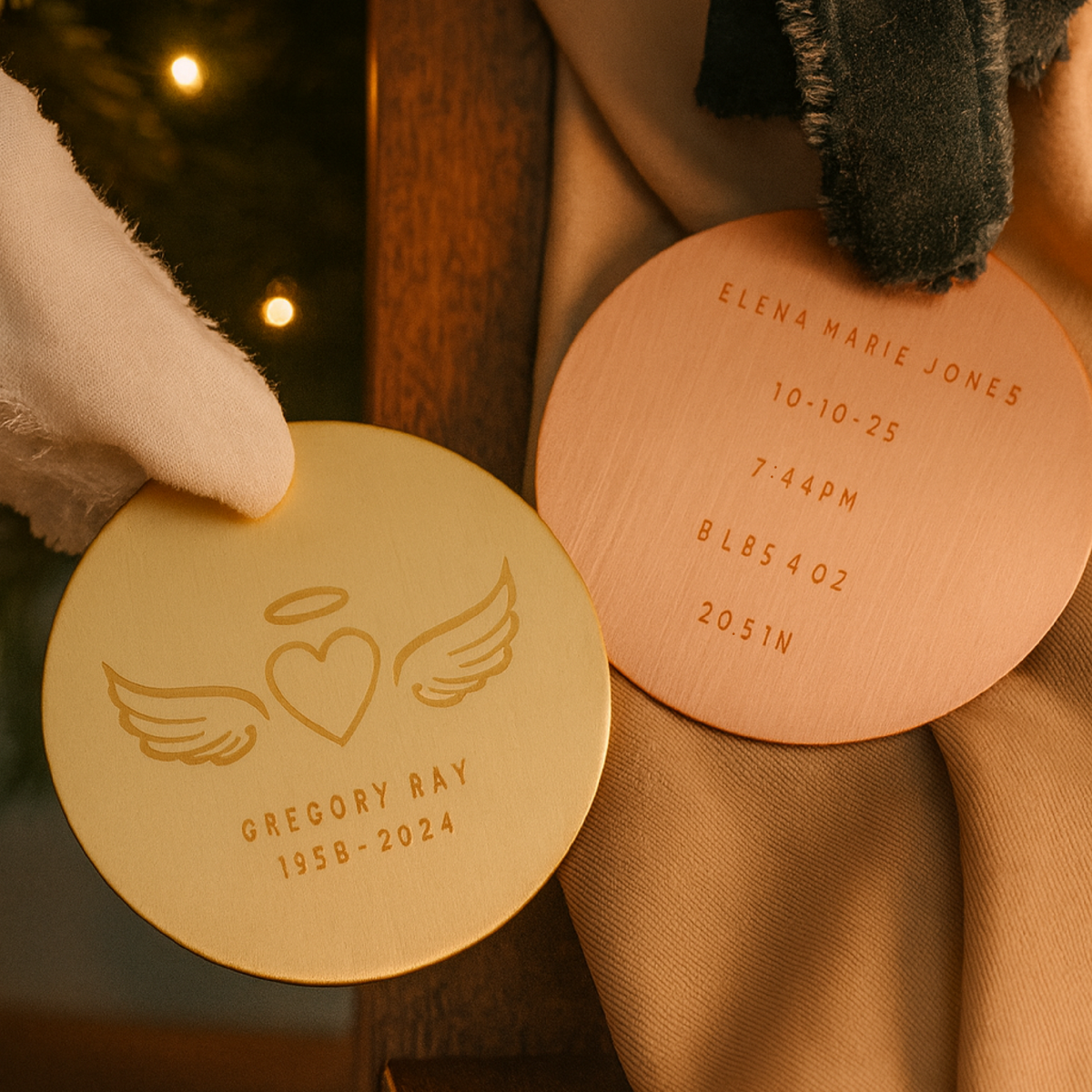 Personalized Copper Ornament - Going Golden