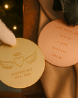 Personalized Copper Ornament