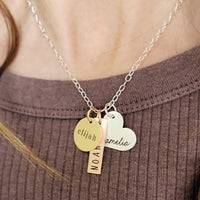 Three Names Necklace - Going Golden