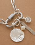 Silver Carabiner Paperclip Charm Necklace