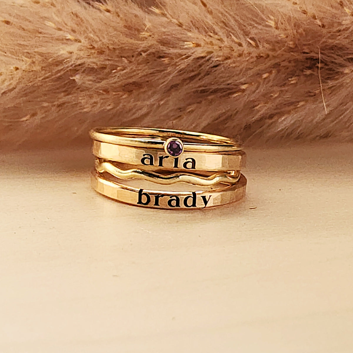 The Georgie Stacking Ring Set - Going Golden